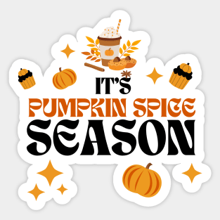 It's pumpkin spice season Sticker